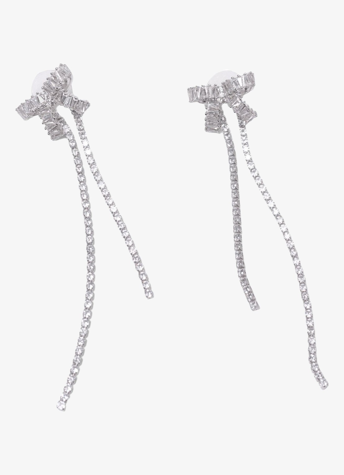 Maje Oorhangers met zirkonia - detail 4 zilver