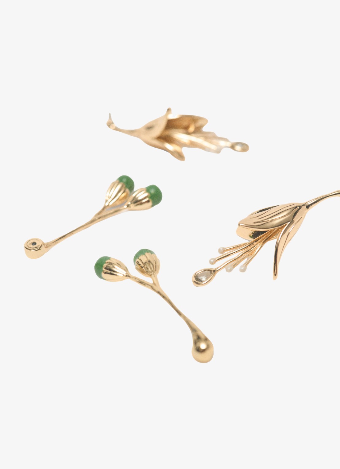 Maje Oorstekers met zirkonia - detail 4 goud