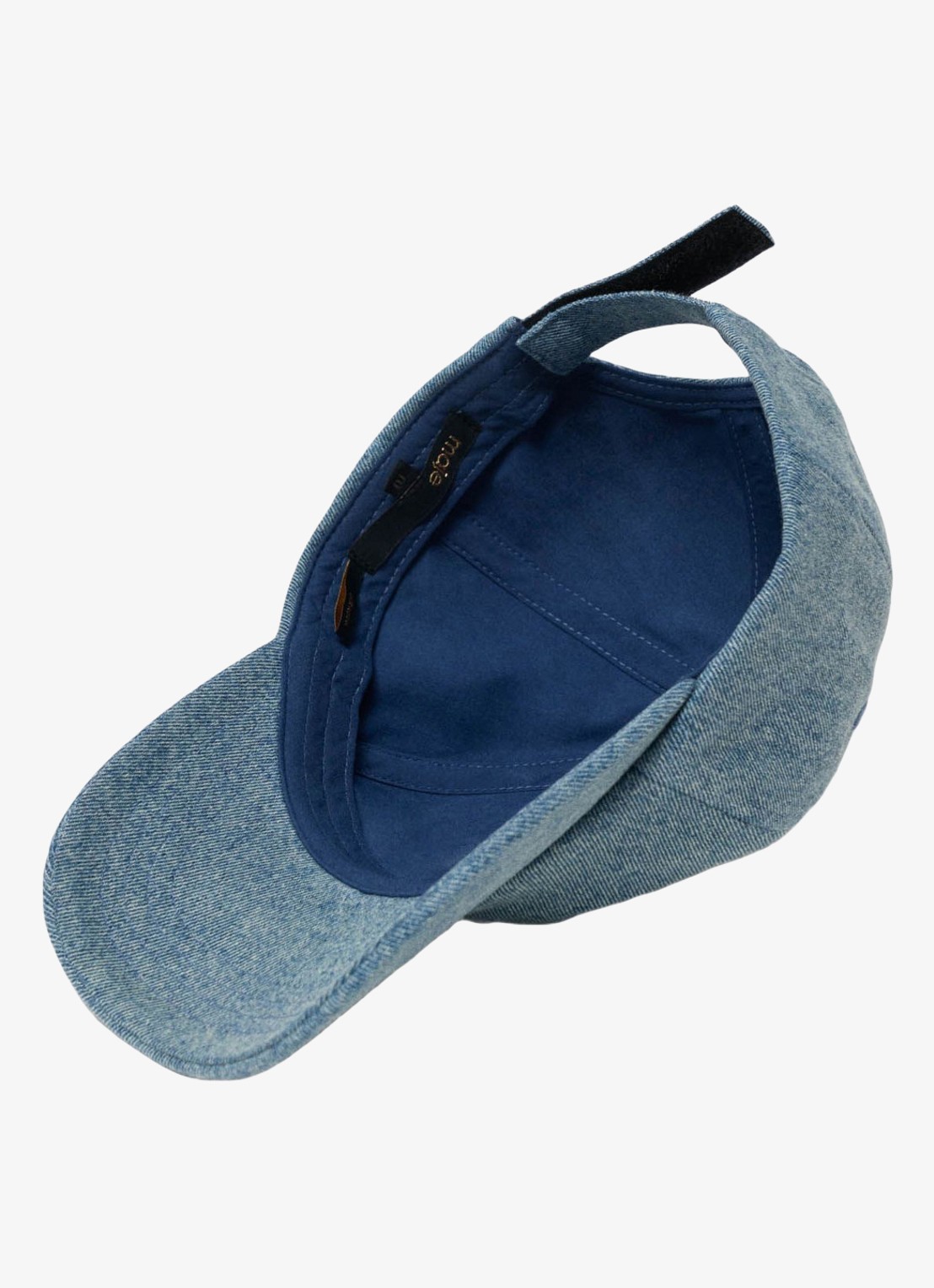 Maje Pet van denim met borduring - detail 3 donkerblauw