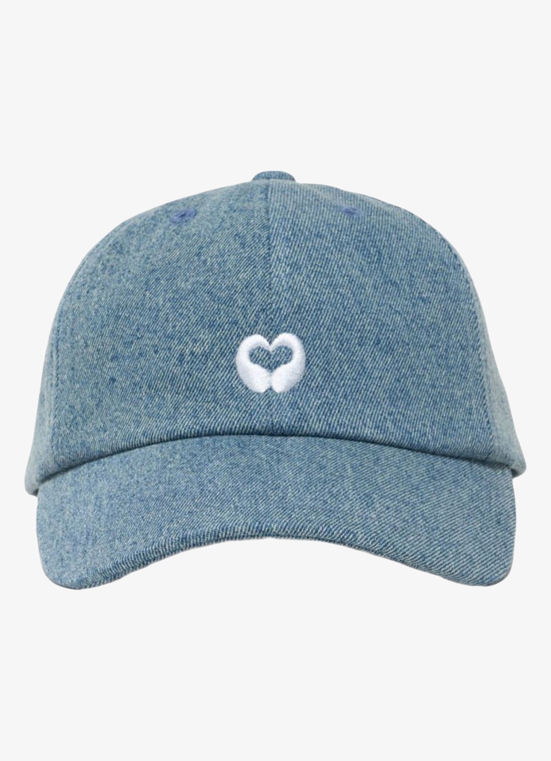 Maje Pet van denim met borduring - voorkant 5 donkerblauw