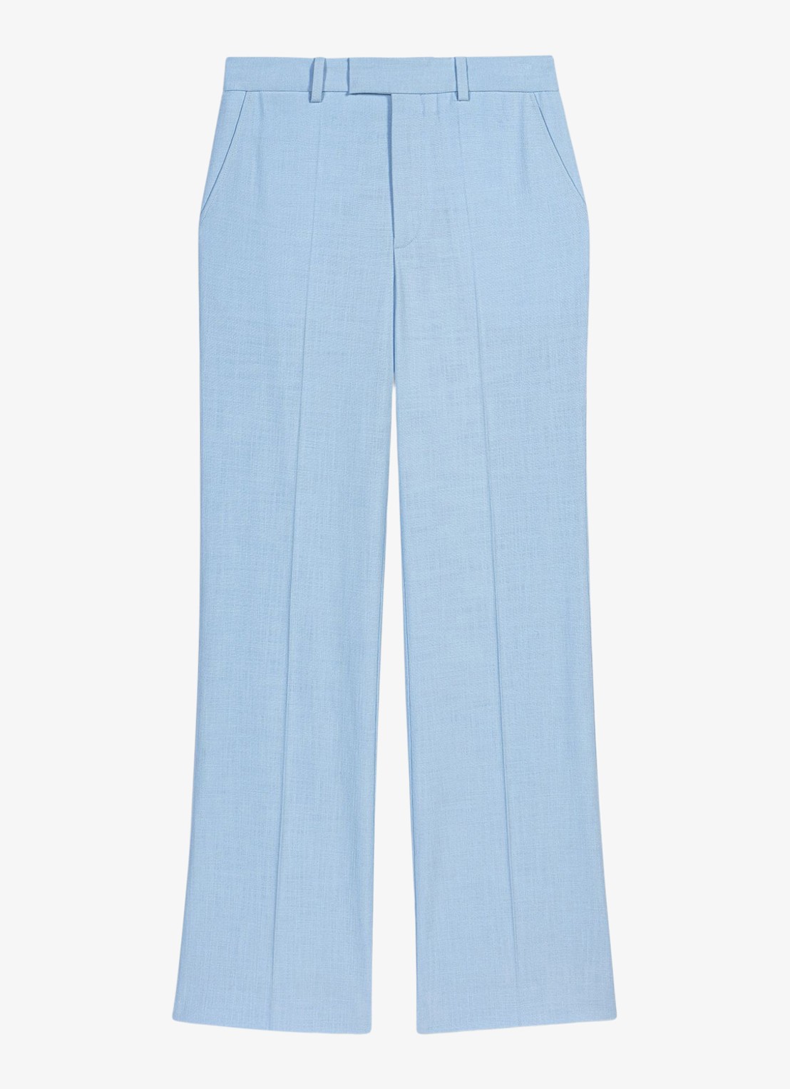 Maje Pigalue pantalon met steekzakken - voorkant lichtblauw