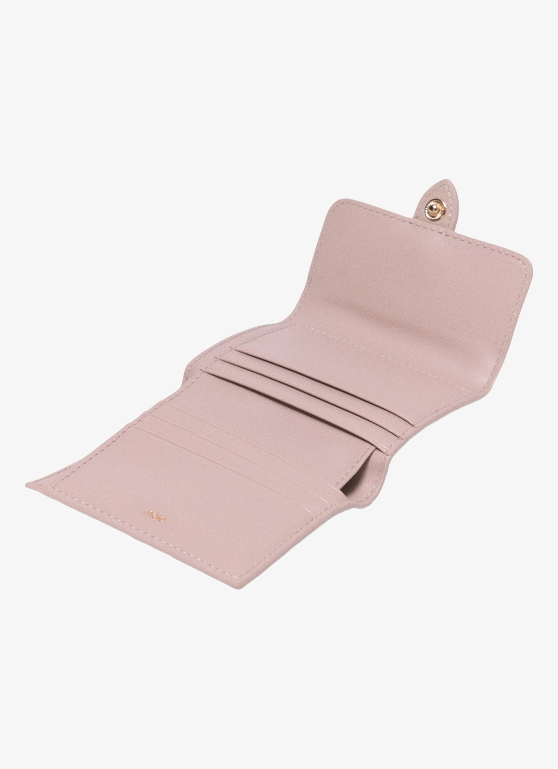 Maje Portemonnee van leer - detail 4 beige