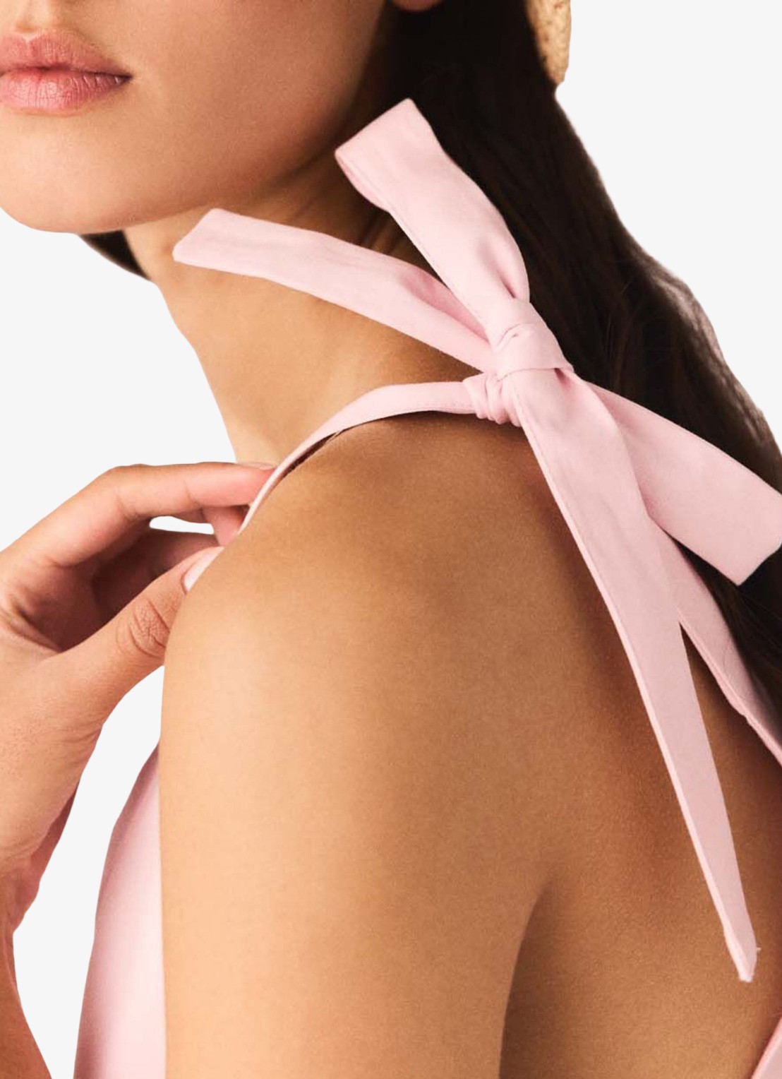 Maje Reona mini jurk met steekzakken - detail 6 roze