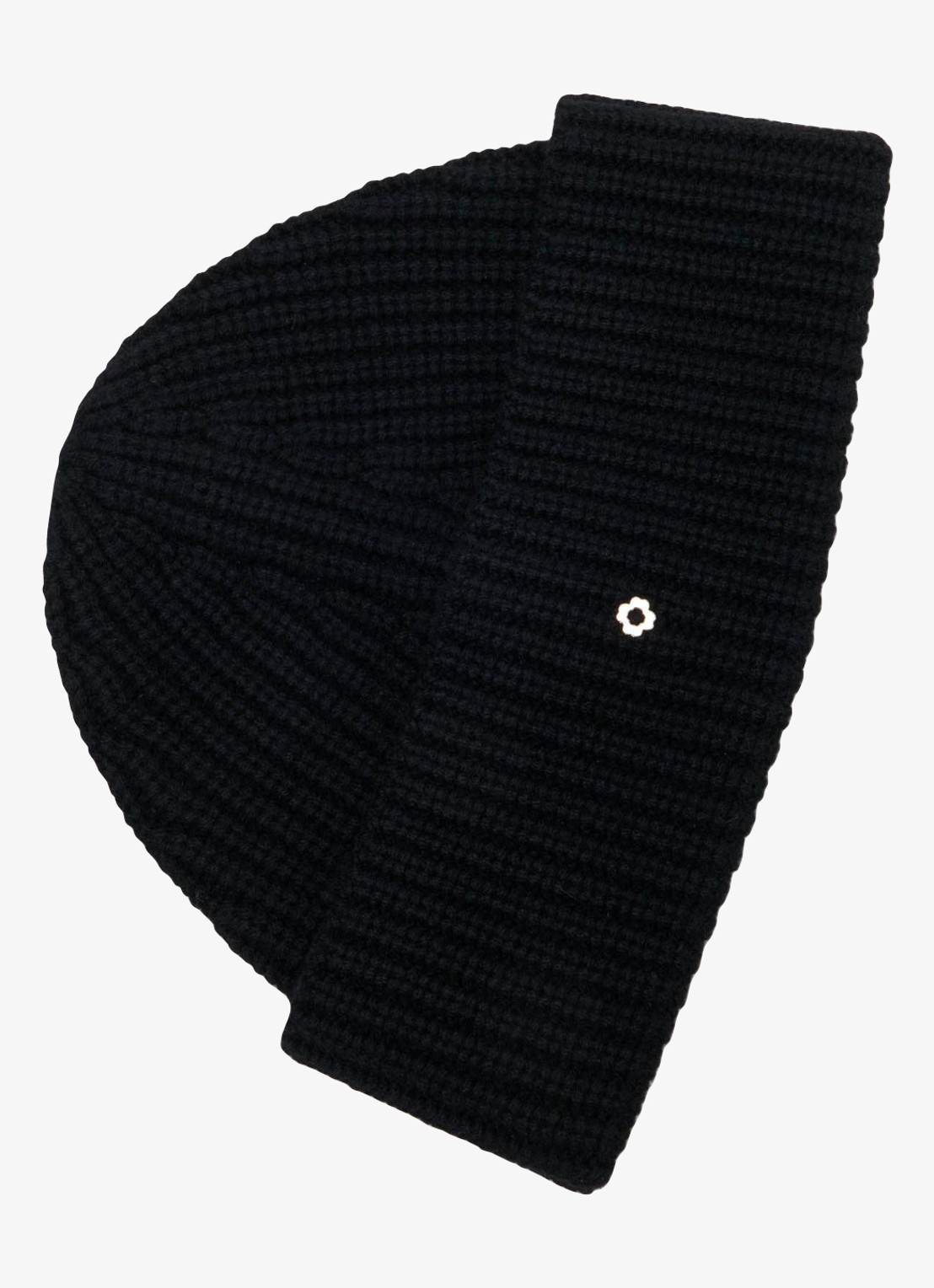 Maje Ribgebreide muts in kasjmierblend met logo - detail 3 jeans