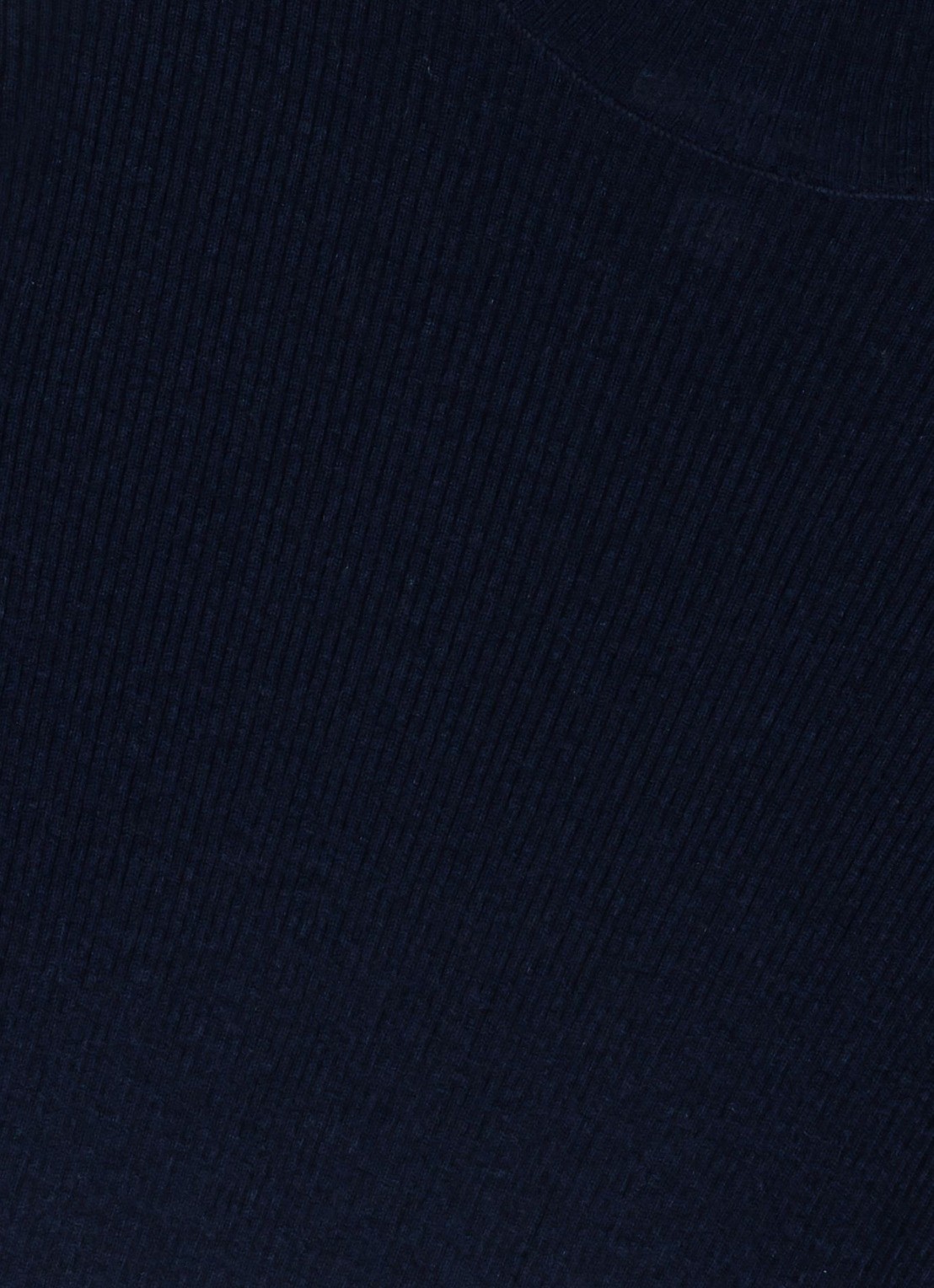 Maje Ribgebreide trui met col - detail donkerblauw