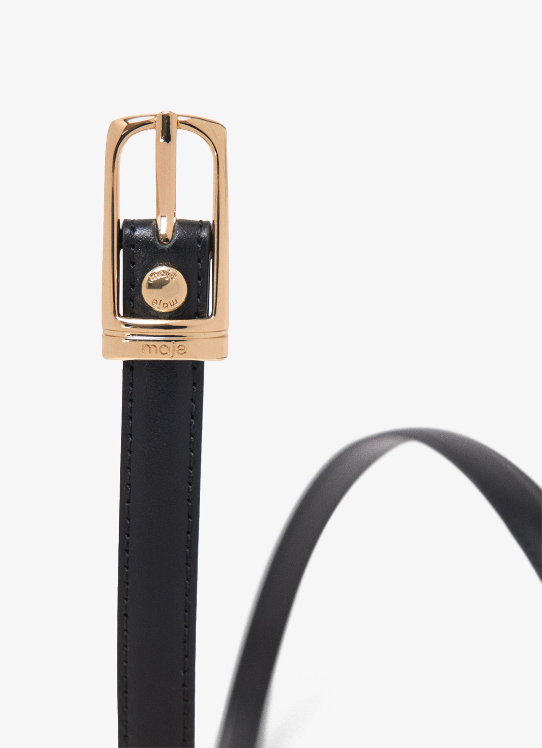 Maje Riem van koeienleer - detail 4 jeans