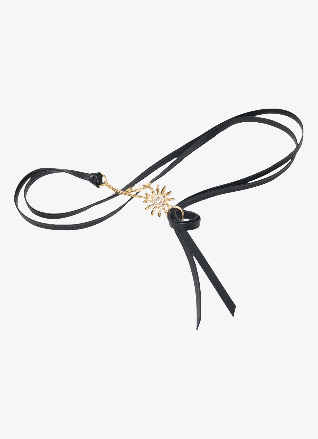 Maje Riem van leer met strass - detail 4 jeans