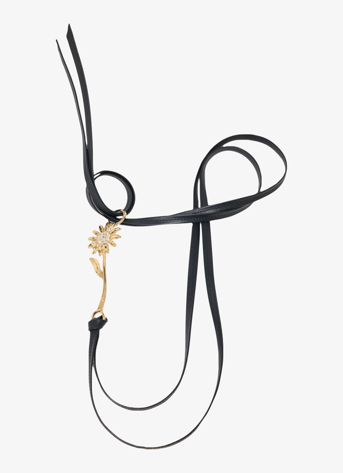 Maje Riem van leer met strass - detail 5 jeans
