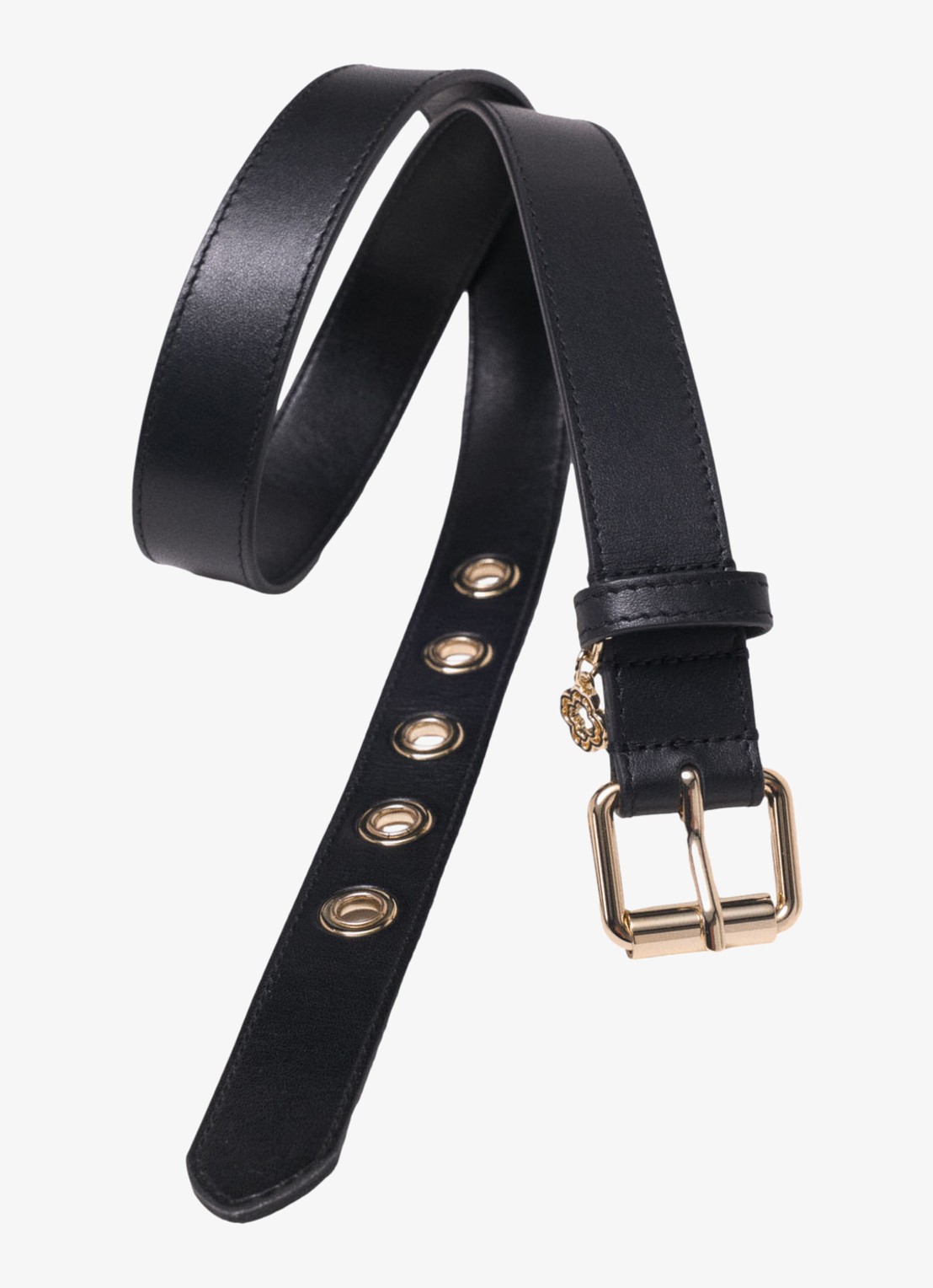 Maje Riem van leer - detail zwart