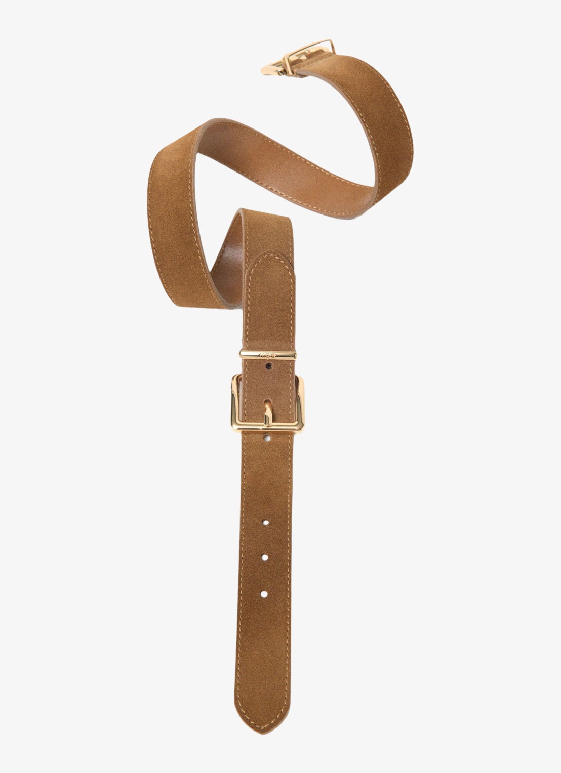Maje Riem van suède - detail 6 camel