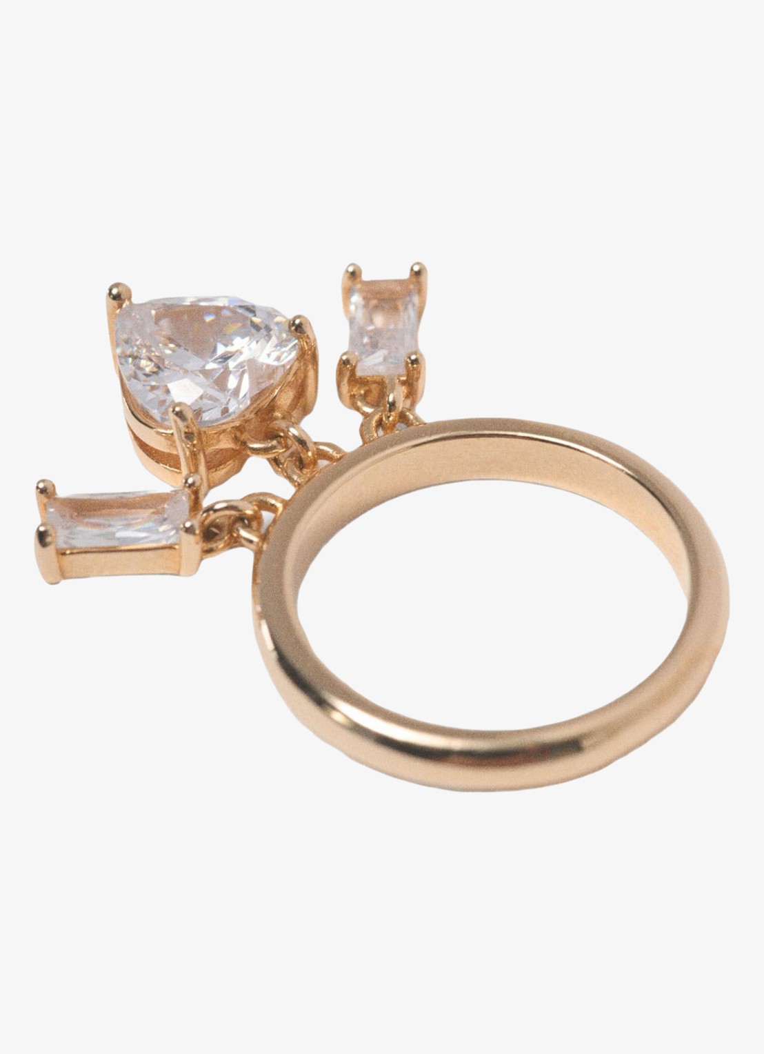 Maje Ring met hanger - detail 4 goud
