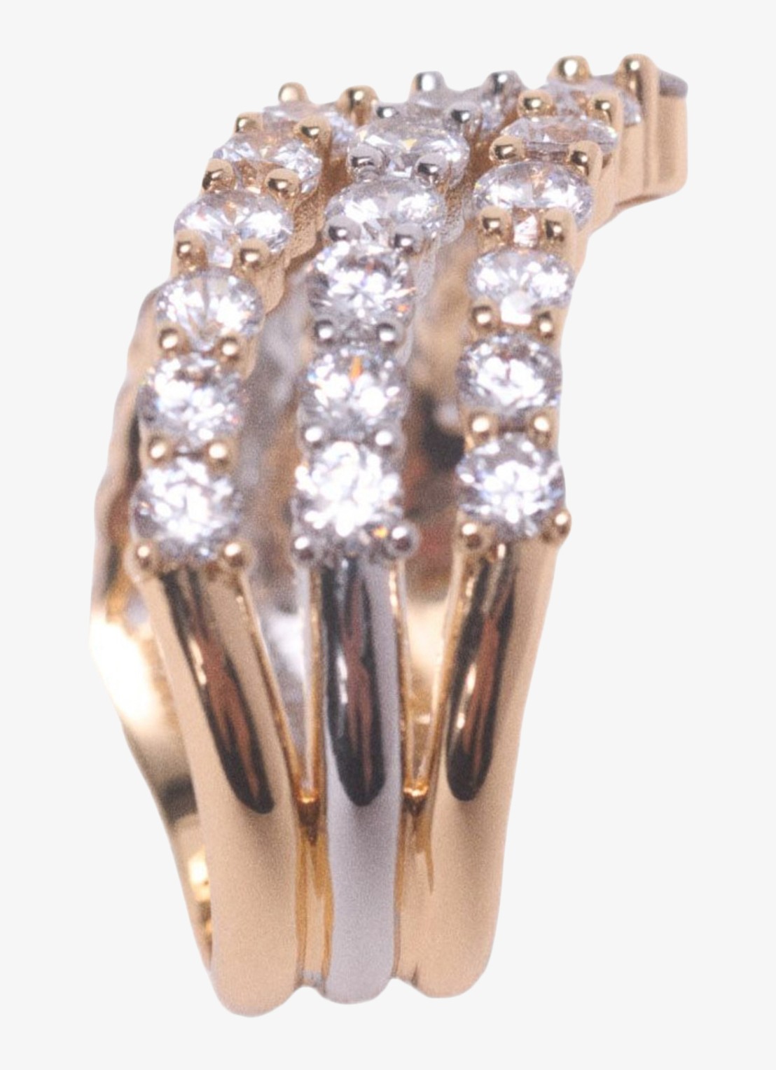 Maje Ring met zirkonia - detail 4 goud
