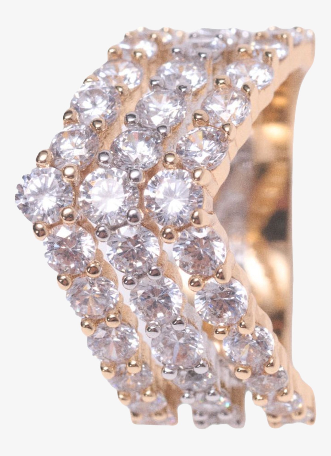 Maje Ring met zirkonia - detail 6 goud