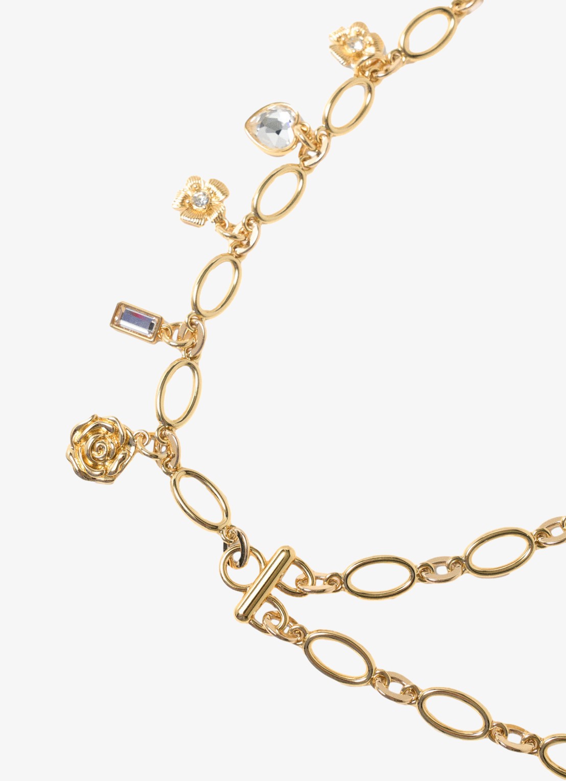 Maje Schakelriem met bedels - detail 6 goud