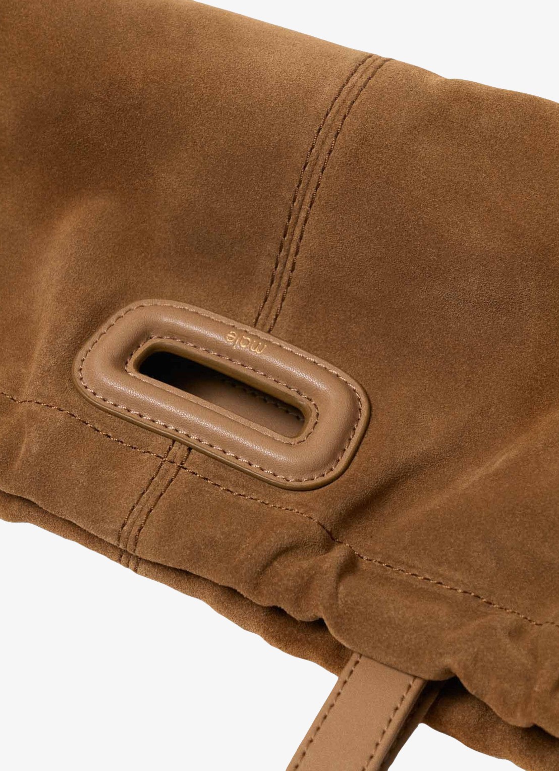 Maje Schoudertas met hanger - detail 8 camel