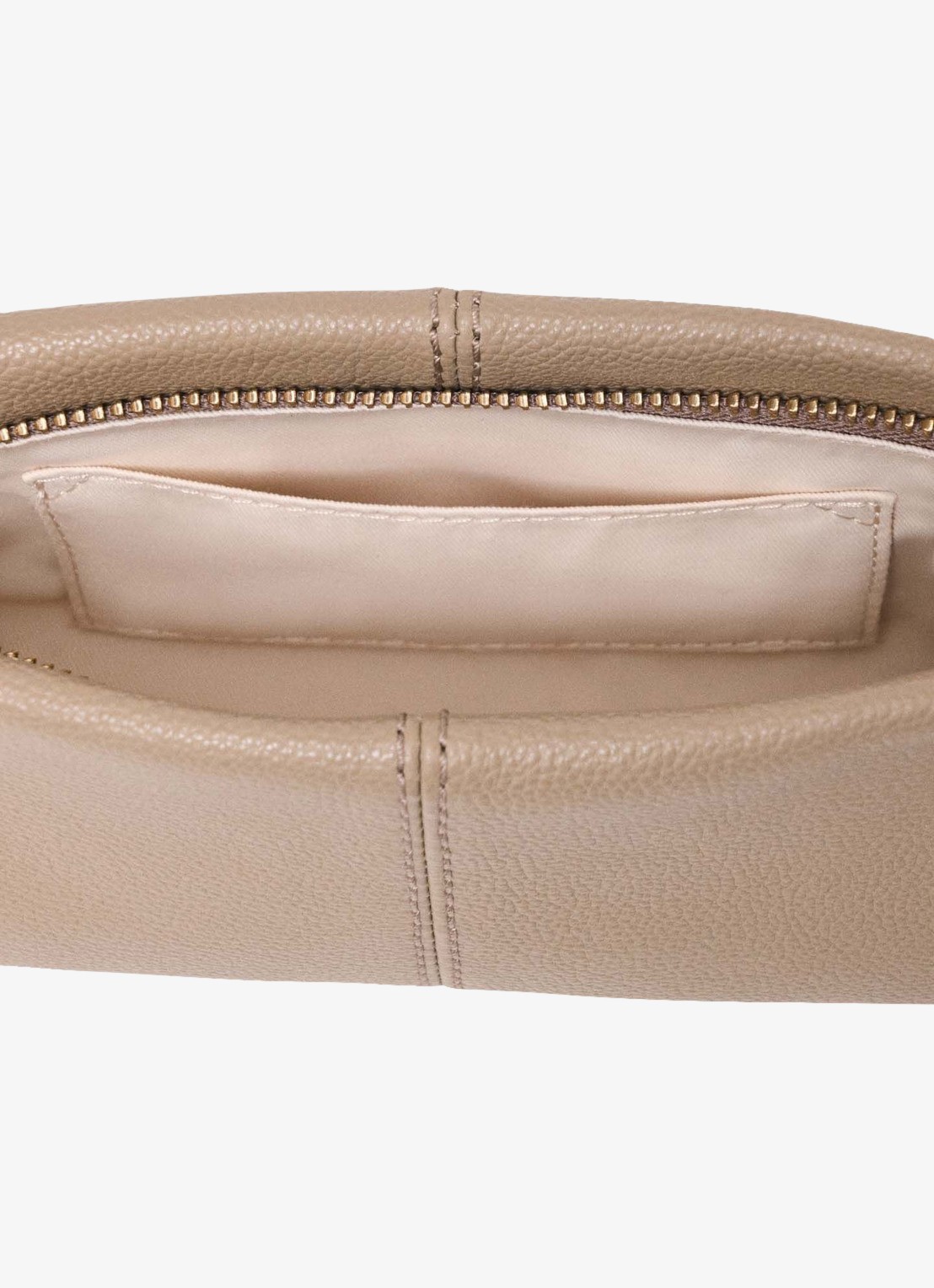 Maje Schoudertas met tasbedel - detail 6 beige