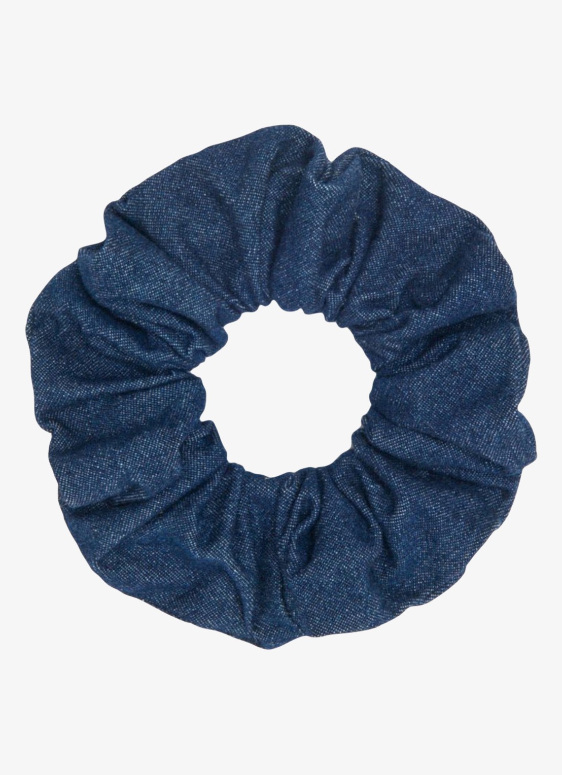 Maje Scrunchie van chambray - voorkant 5 donkerblauw