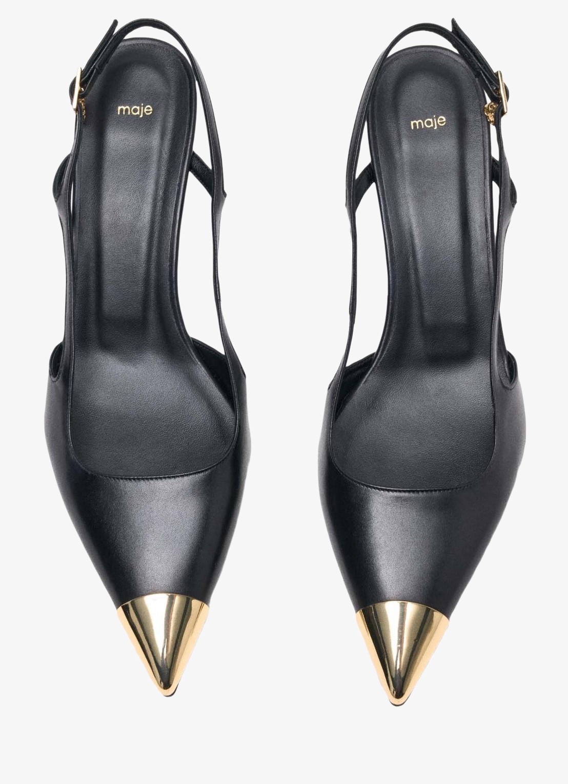 Maje Slingback van leer - detail 5 jeans