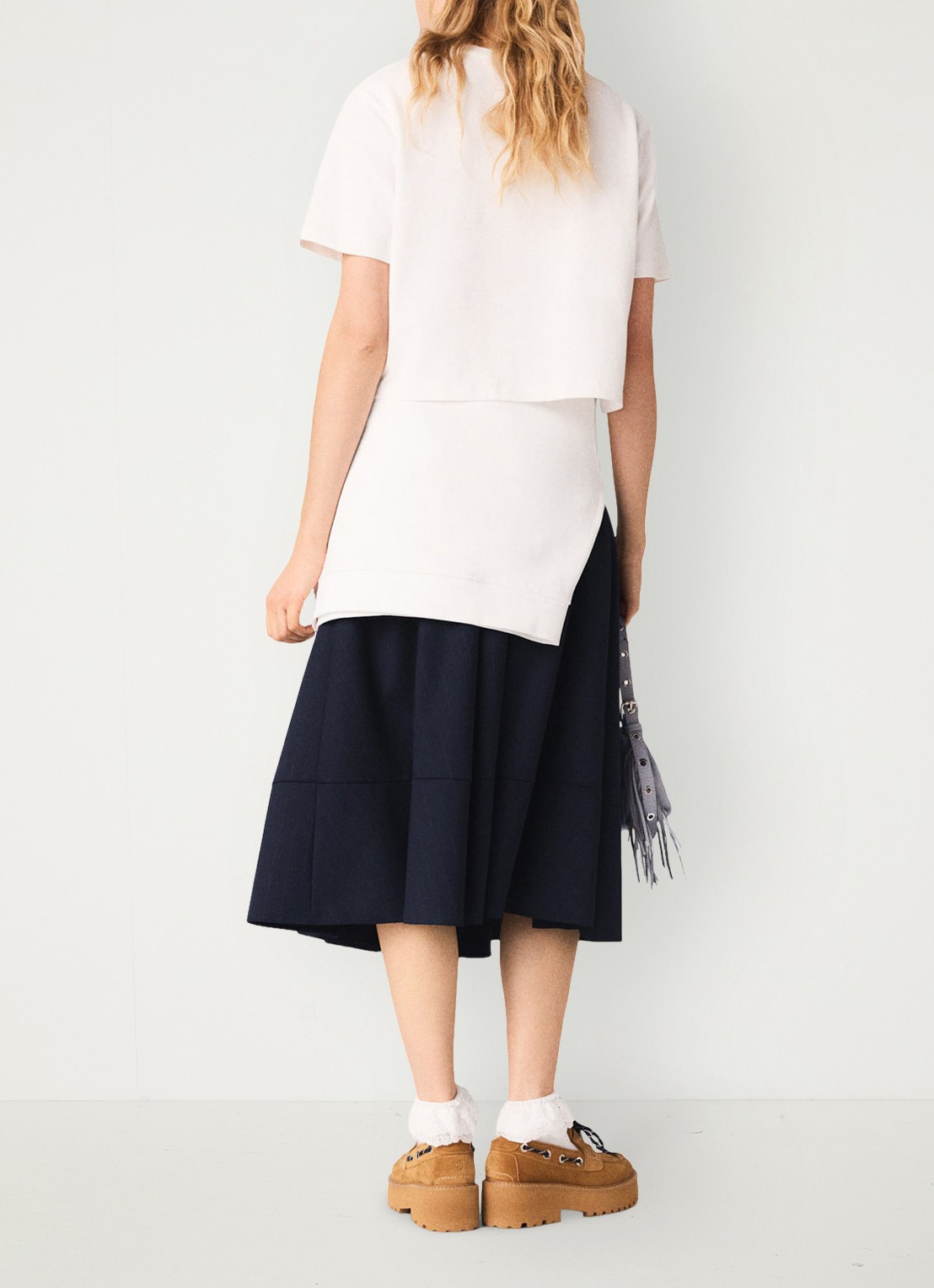Maje Tink T-shirt met print - achterkant wit
