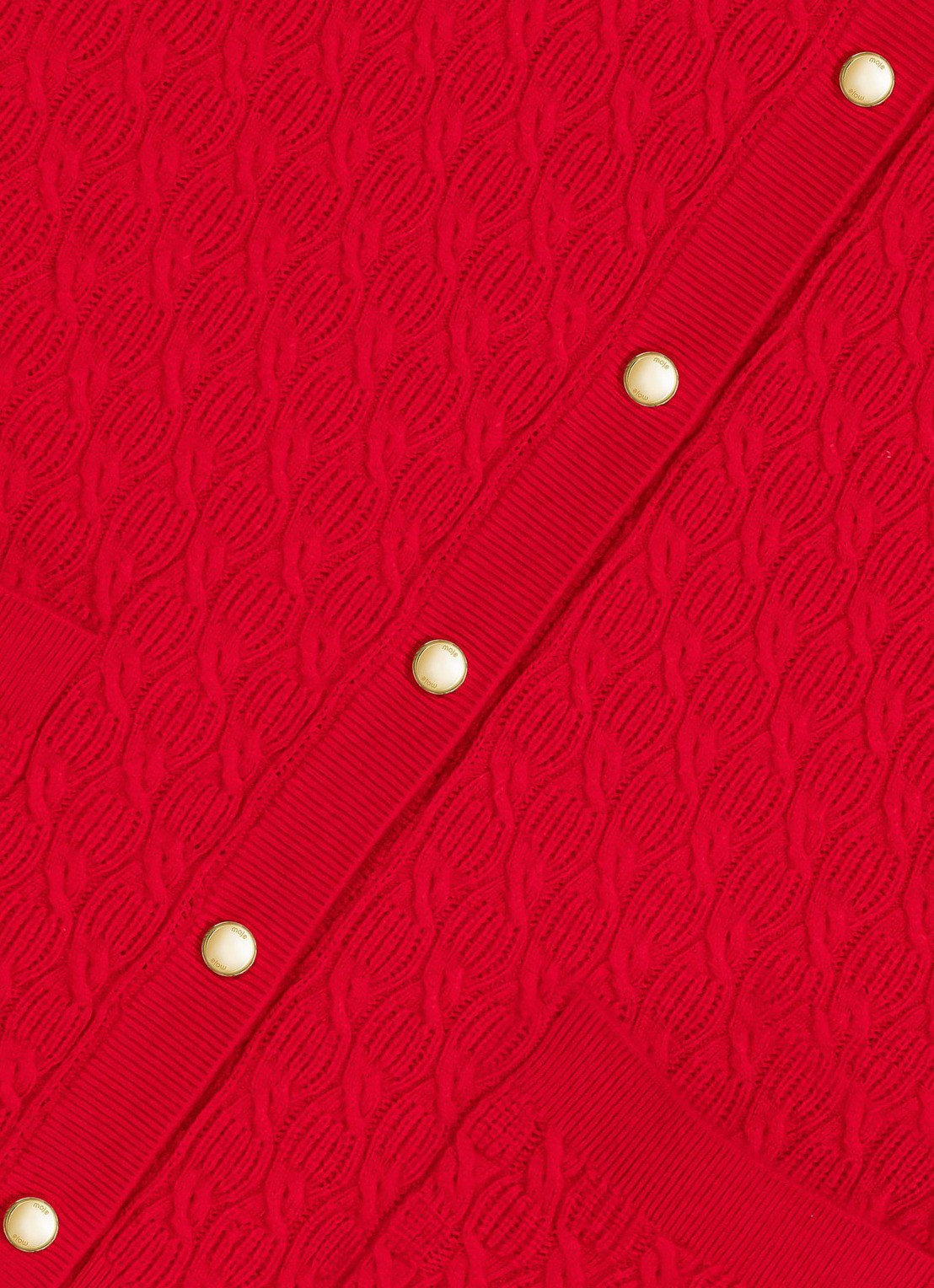 Maje Top in kasjmierblend - detail 7 steenrood