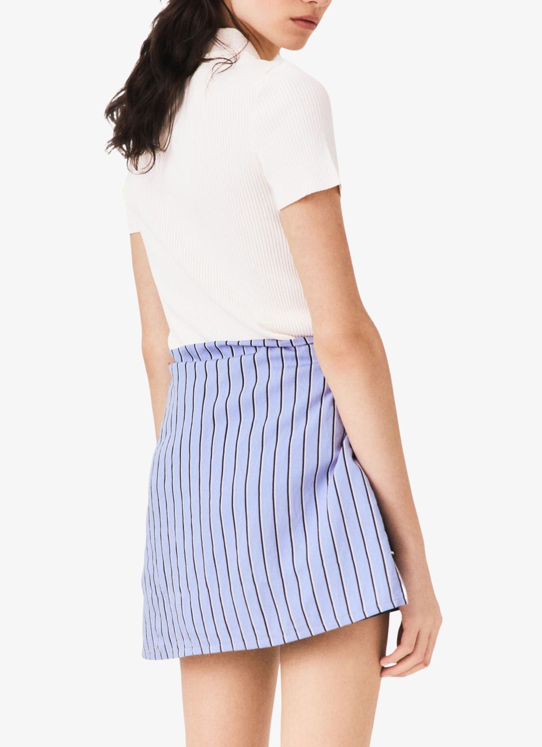 Maje Top met ribstructuur - achterkant creme