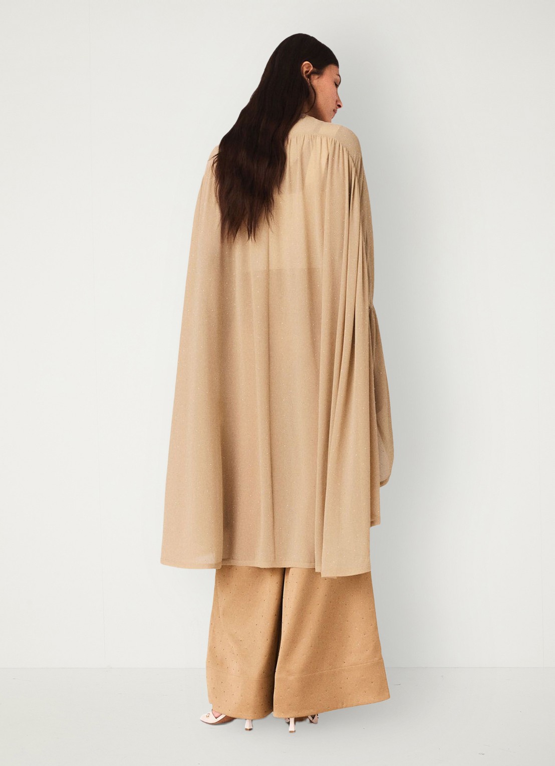 Maje Top met strass - achterkant zand