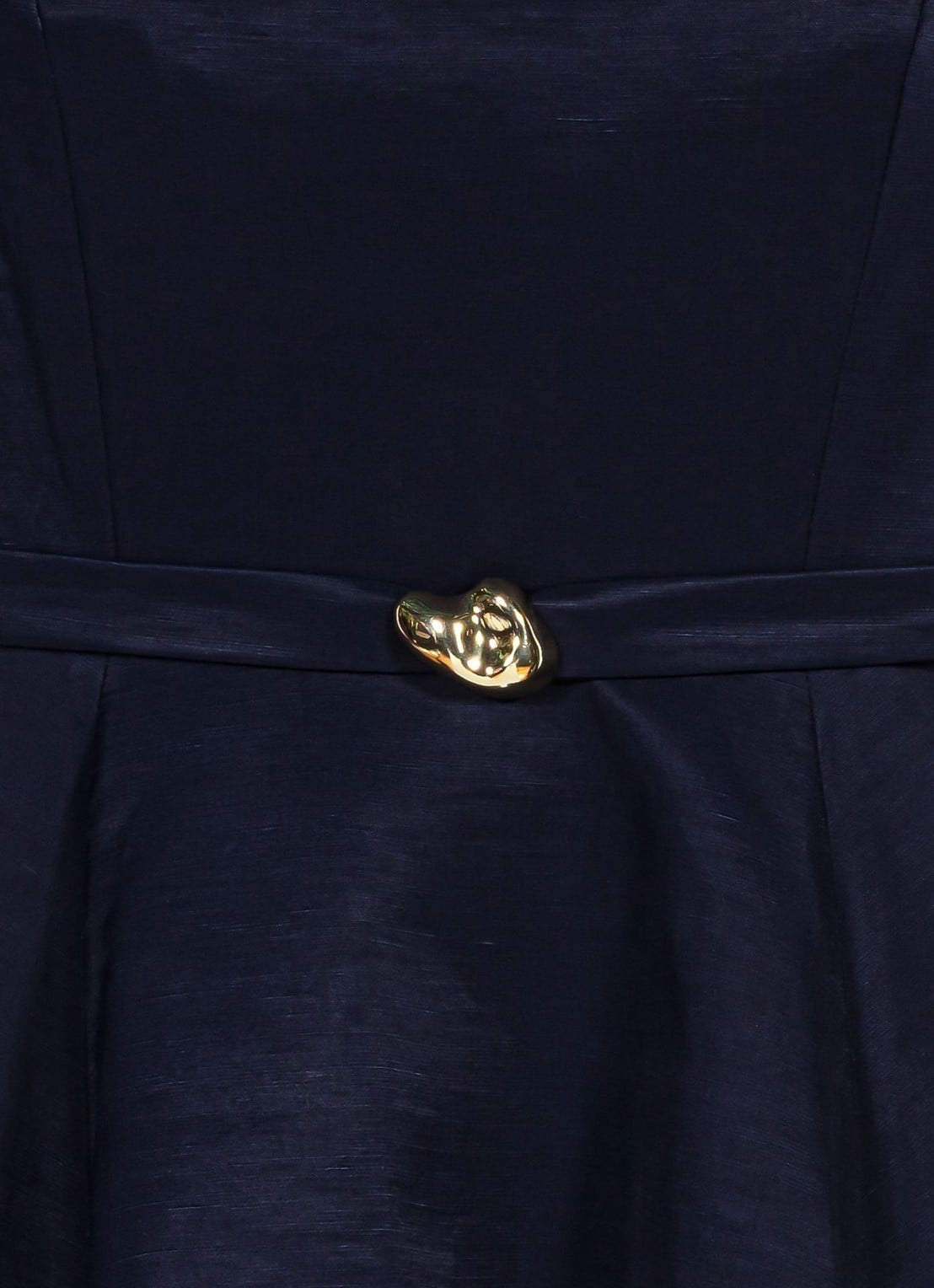 Maje Uitlopende jurk met bandjes - detail 6 donkerblauw