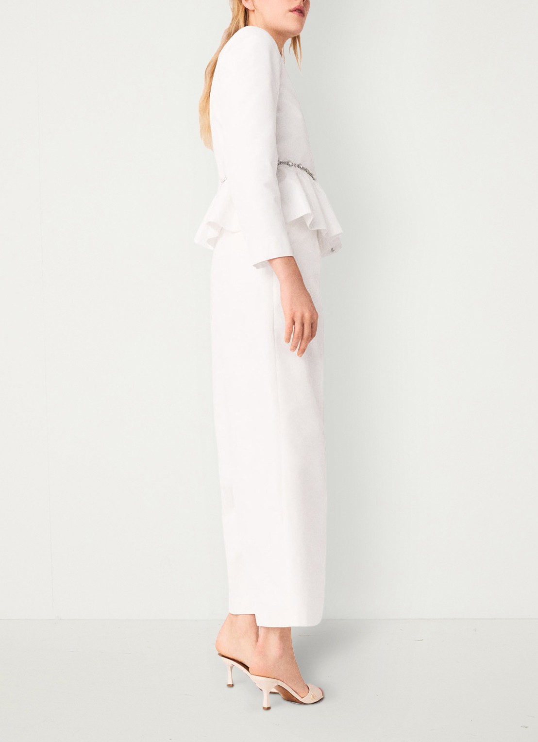 Maje Vipalace blazer met peplum  - detail 2 wit
