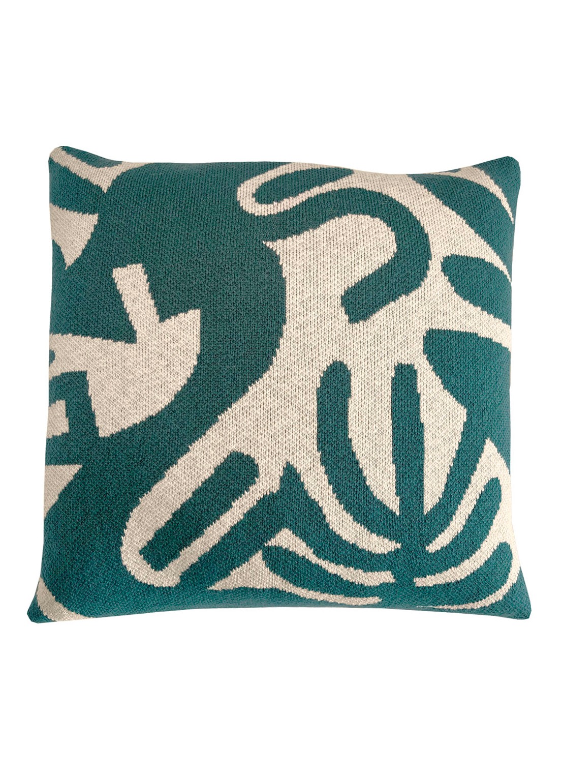 Malagoon Floral Victory sierkussen 50 x 50 cm - voorkant 3 groen