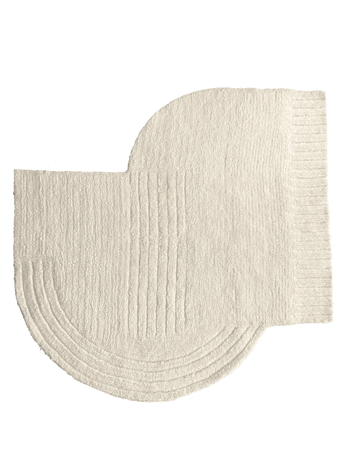 Malagoon Mokoh vloerkleed 180 x 180 cm - voorkant beige