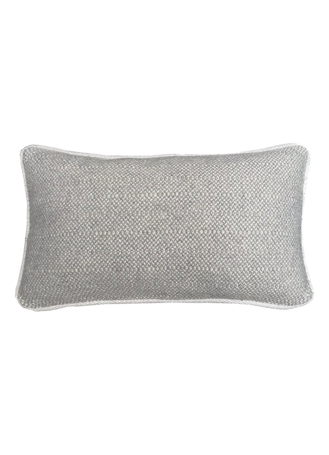 Malagoon Natural sierkussen 35 x 60 cm - voorkant grijs
