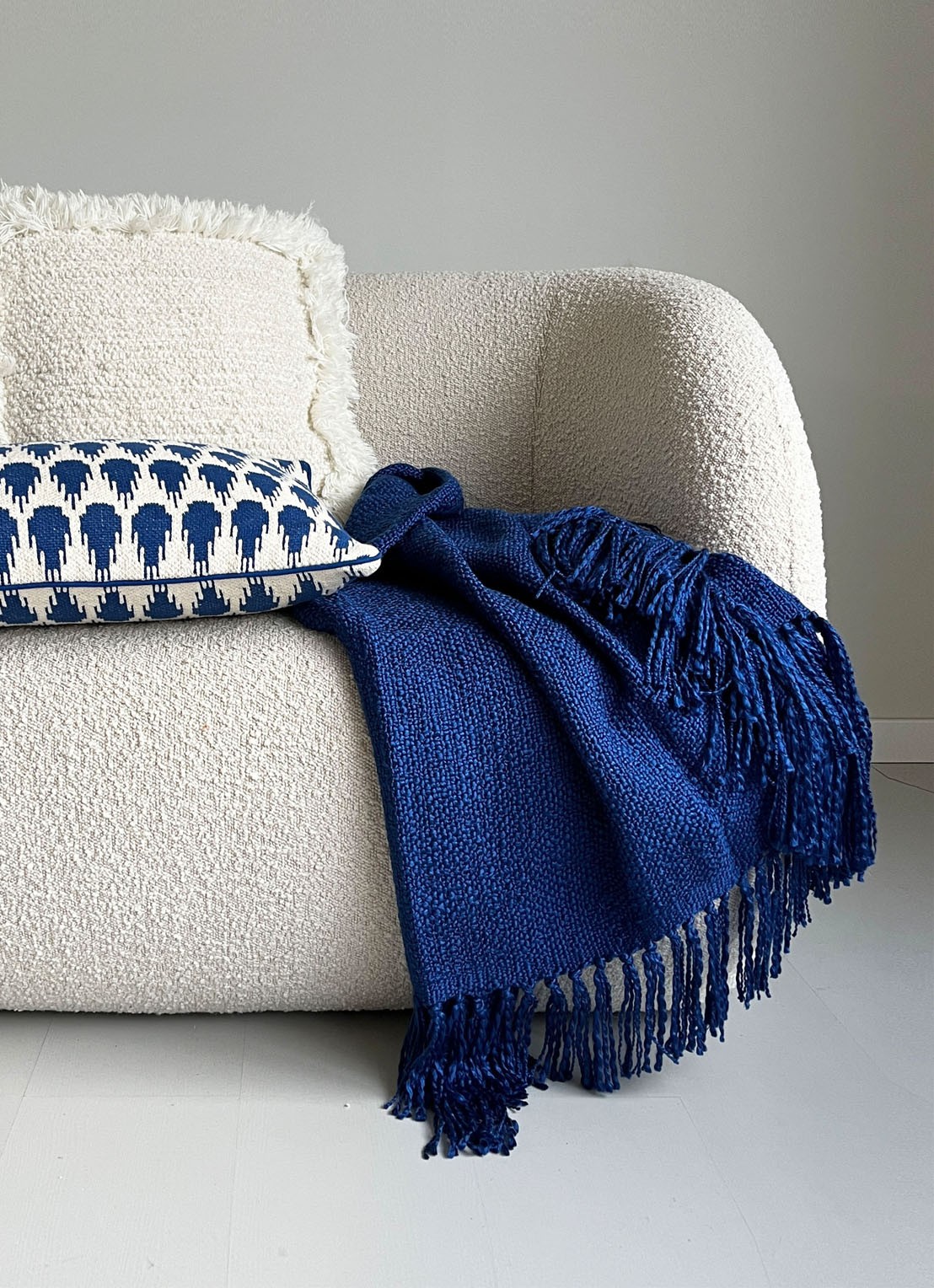Malagoon Plaid 125 x 150 cm - voorkant 2 blauw