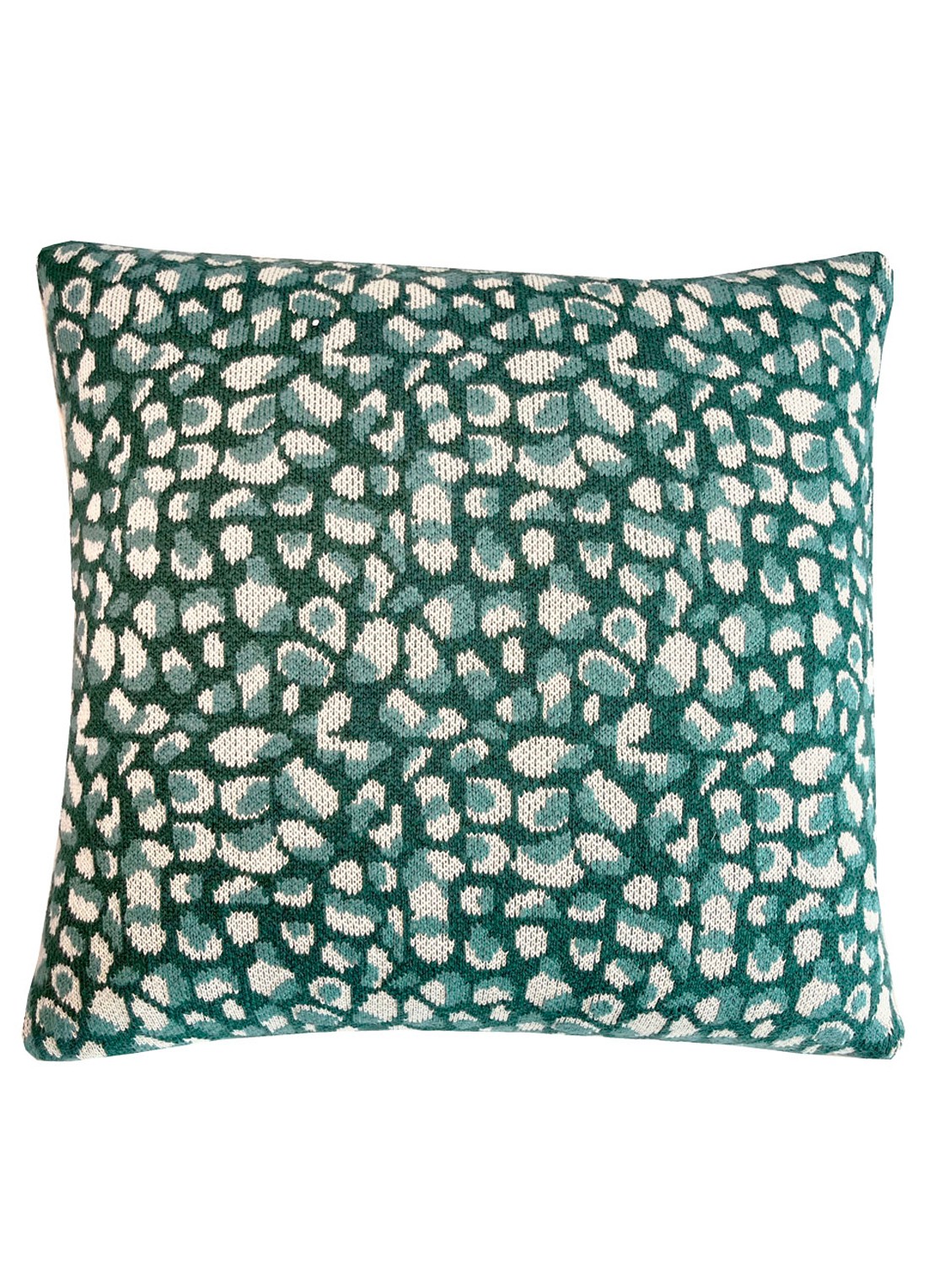 Malagoon Primitive Dot sierkussen 50 x 50 cm - voorkant groen