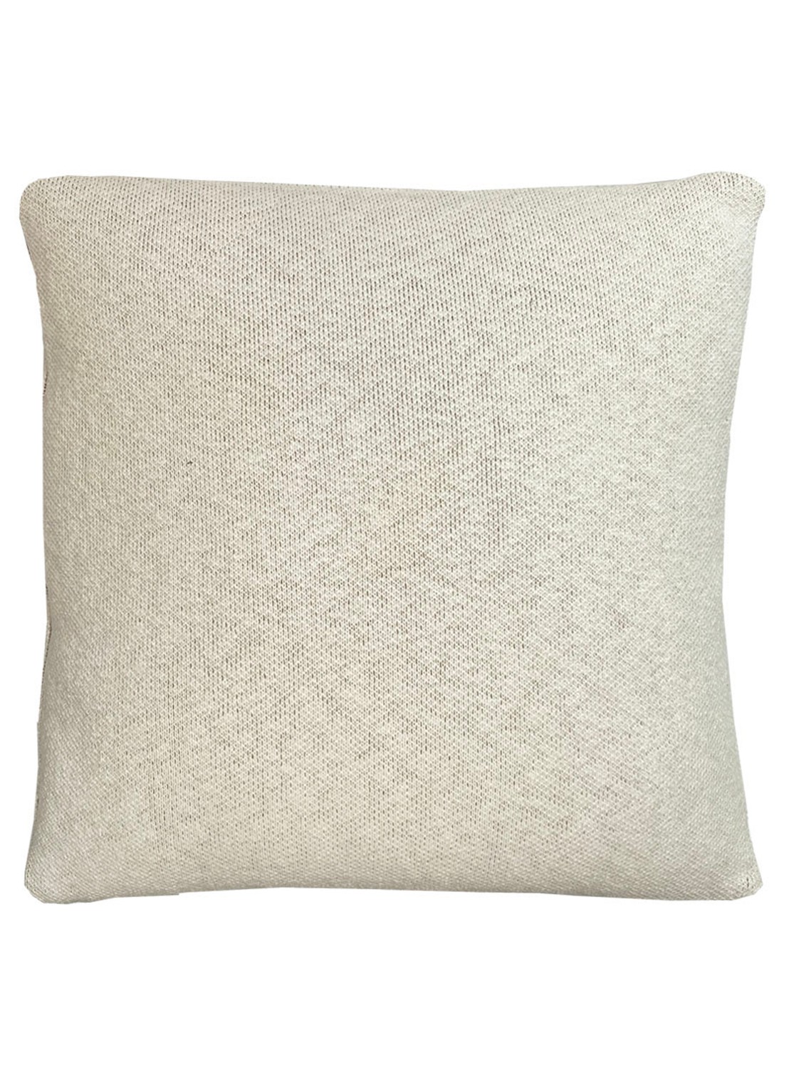 Malagoon Solid Knitted sierkussen 50 x 50 cm - achterkant 2 bruin