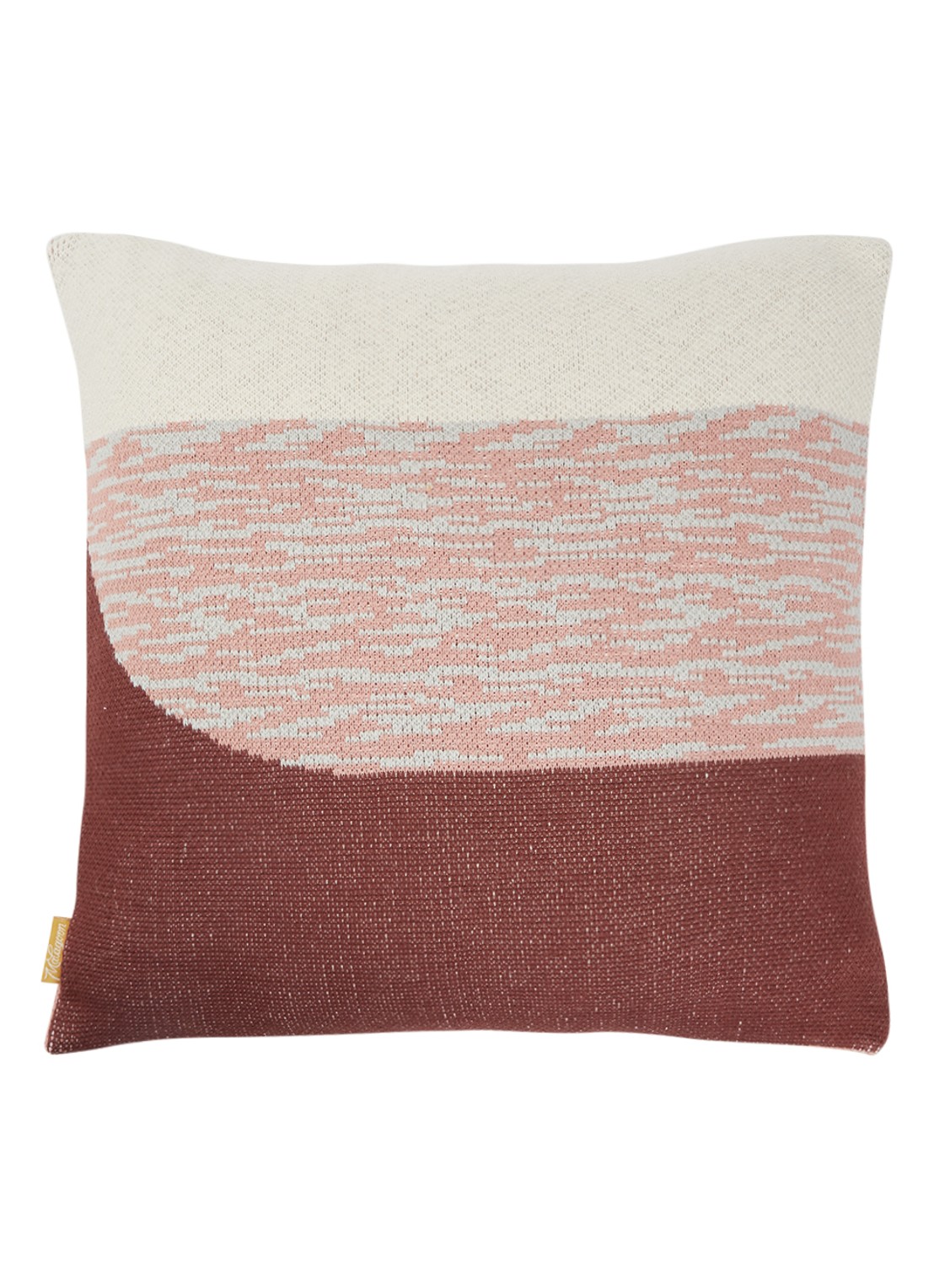 Malagoon Sunset sierkussen 50 x 50 cm - voorkant steenrood