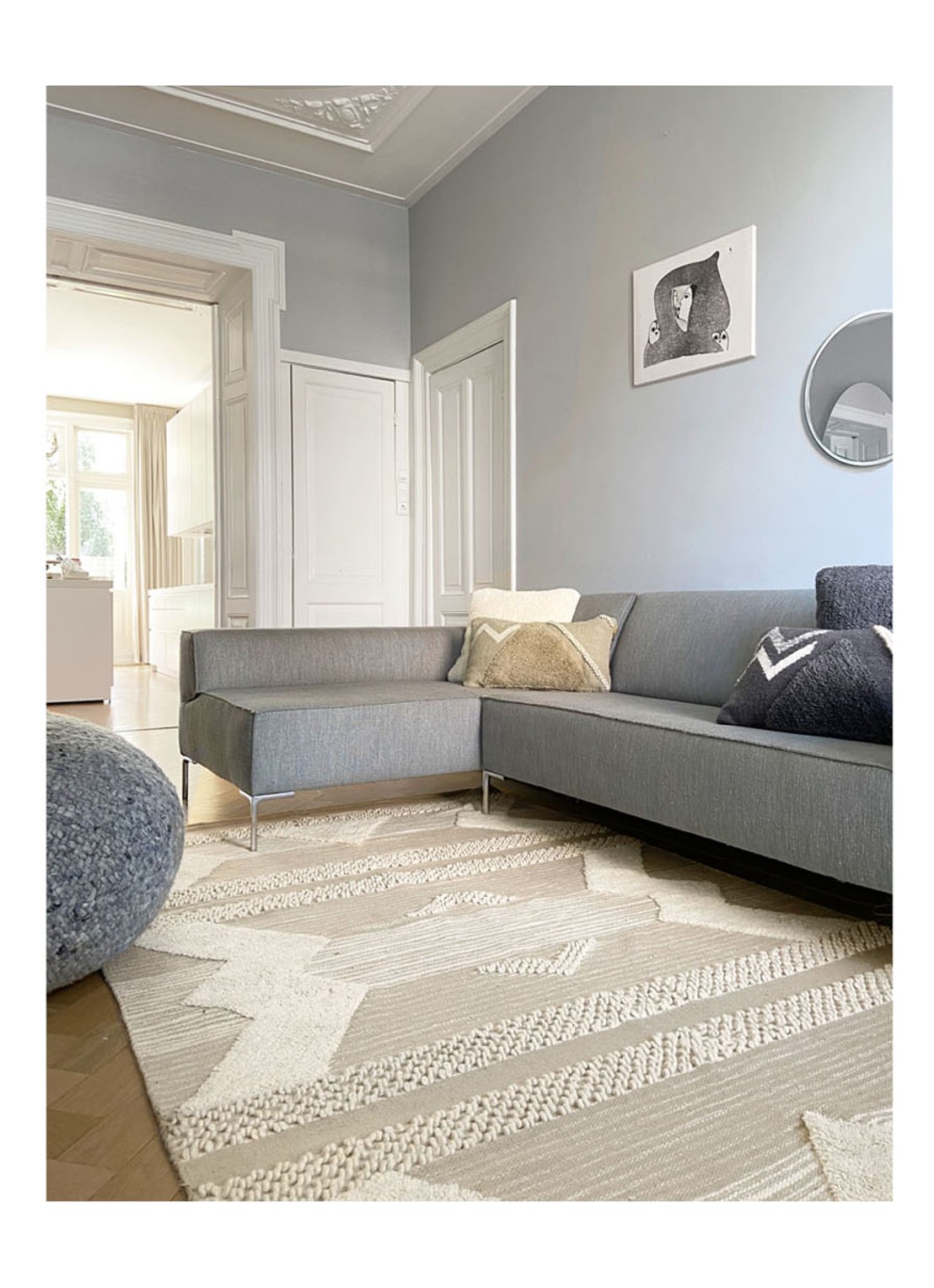Malagoon Treasure vloerkleed 260 x 160 cm - detail 4 zand