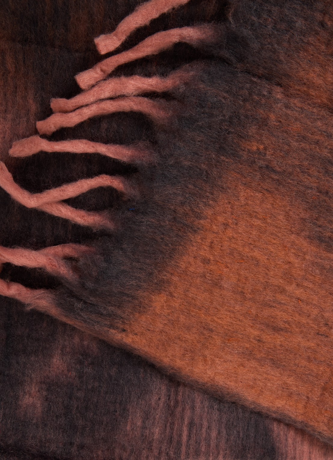 Malagoon Zapotec plaid 125 x 150 cm - detail zwart