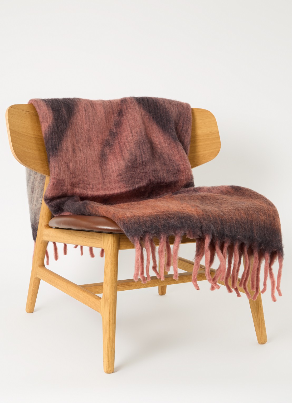 Malagoon Zapotec plaid 125 x 150 cm - voorkant 3 zwart