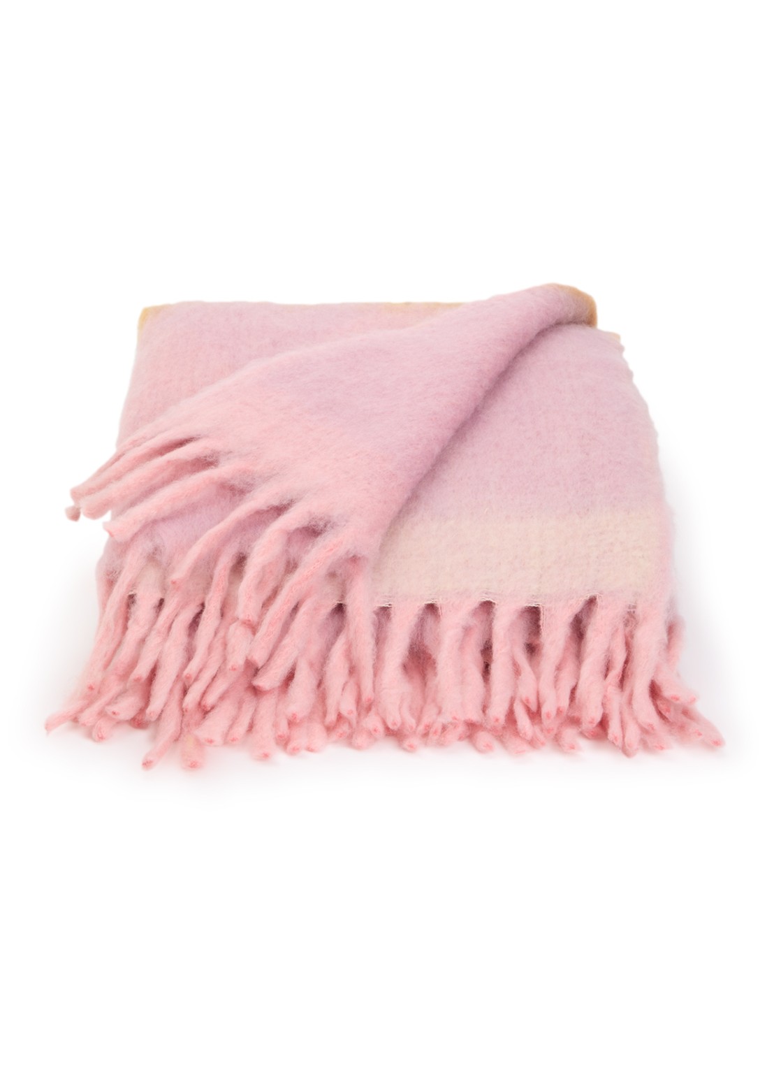 Malagoon Zapotec plaid 125 x 150 cm - voorkant roze