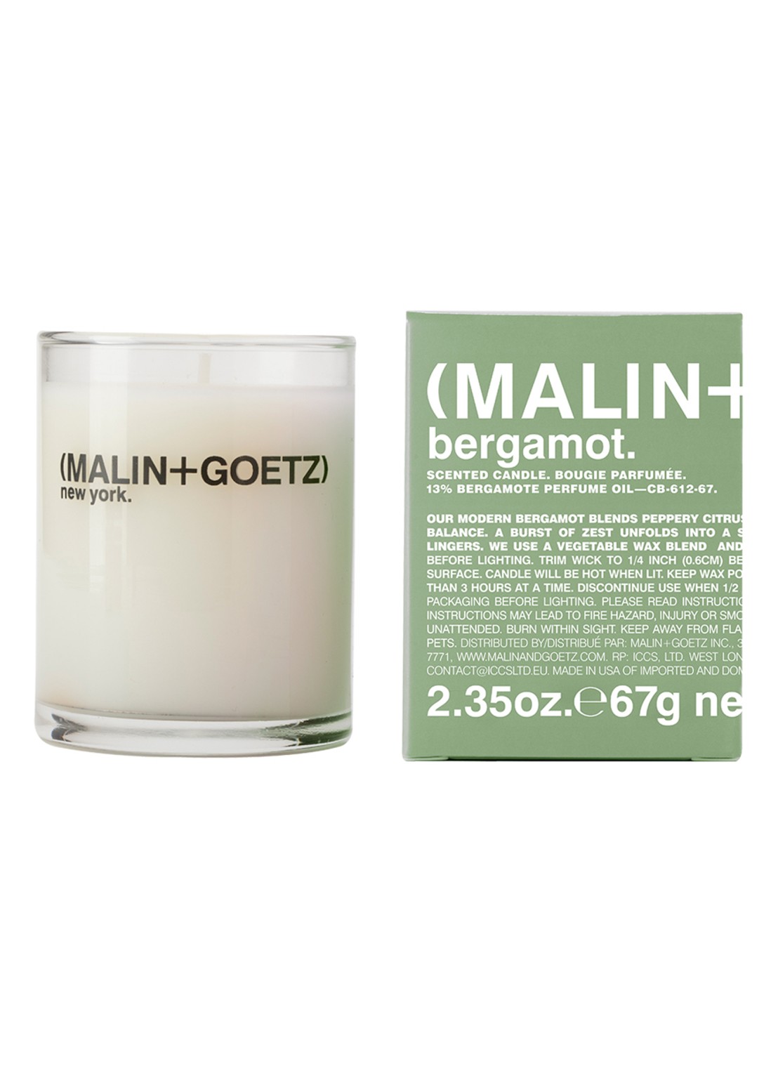 MALIN+GOETZ Bergamot Votive - geurkaars - voorkant undefined