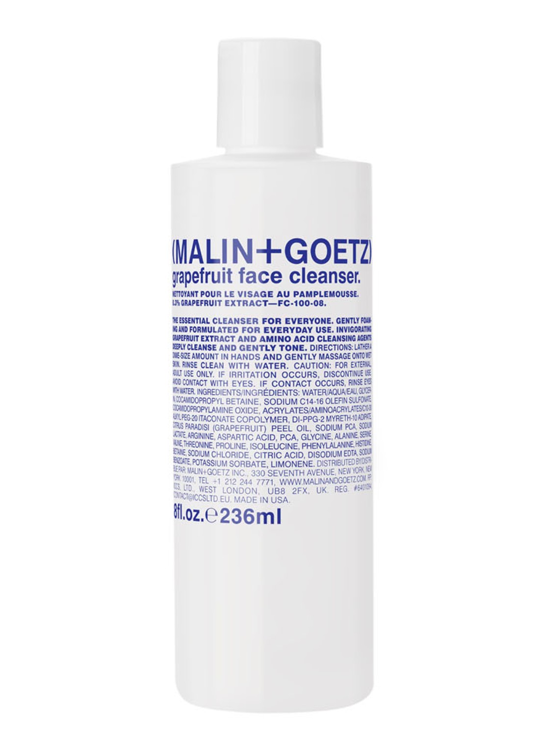 MALIN+GOETZ grapefruit face cleanser - gezichtsreiniger - voorkant undefined