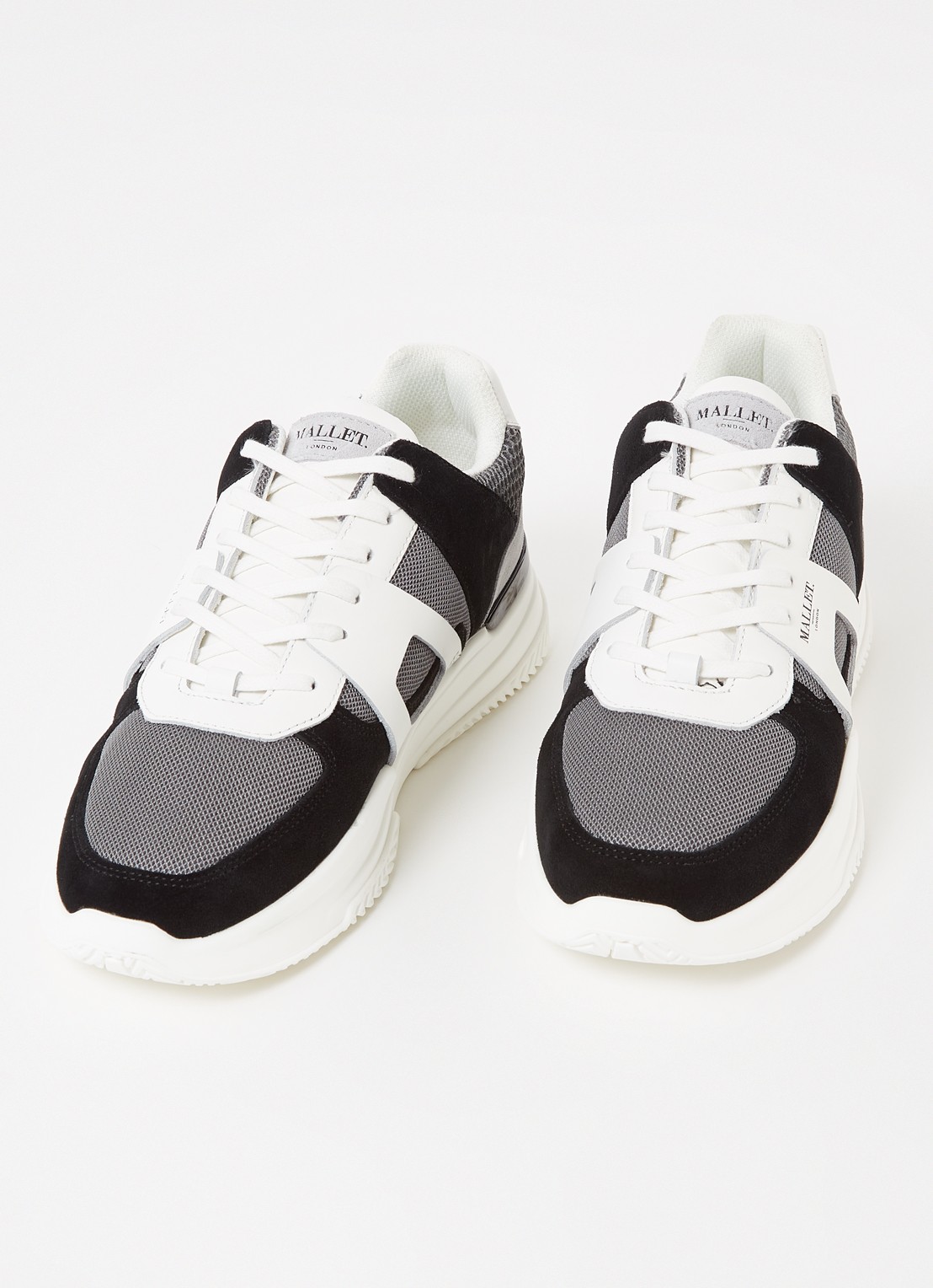 Mallet Marquess sneaker met suède details - detail 2 grijs