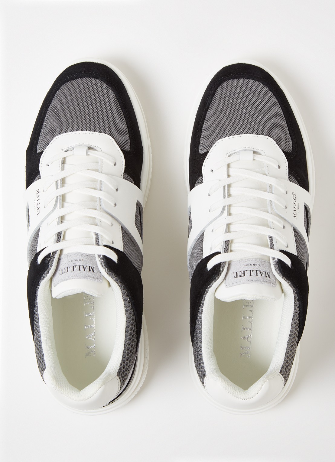 Mallet Marquess sneaker met suède details - detail 4 grijs