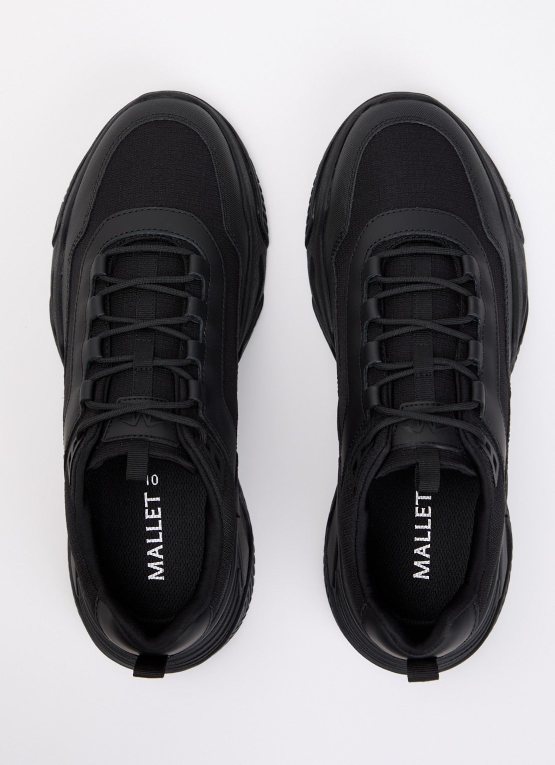 Mallet Odessy sneakers met leren details  - detail 4 zwart