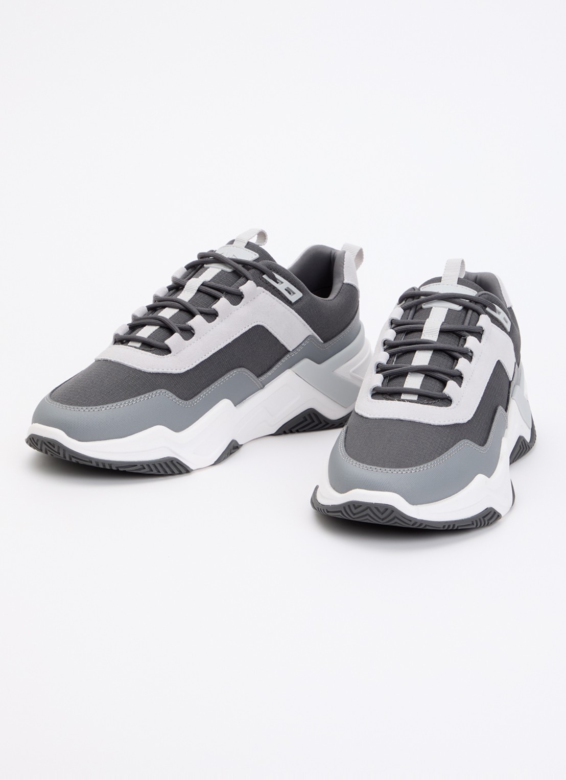 Mallet Odessy sneakers met leren details  - detail 3 antraciet
