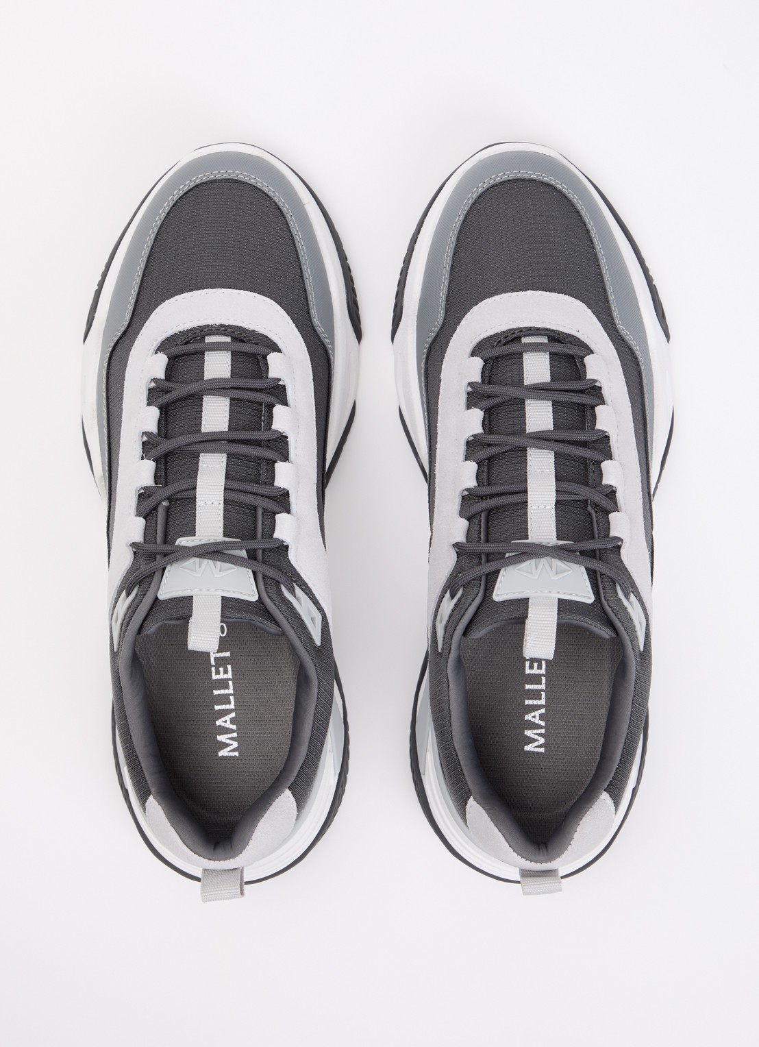 Mallet Odessy sneakers met leren details  - detail 4 antraciet