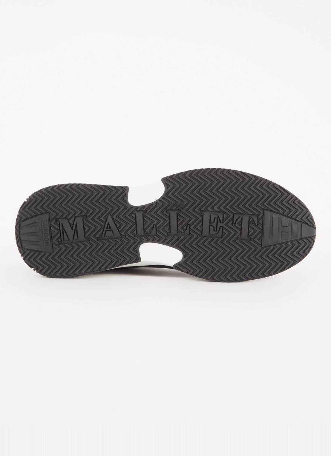 Mallet Radnor sneaker van mesh met leren details  - detail 5 zwart