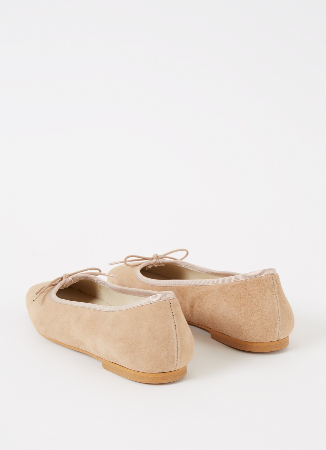 Mamba ballerina van suède - detail 2 beige