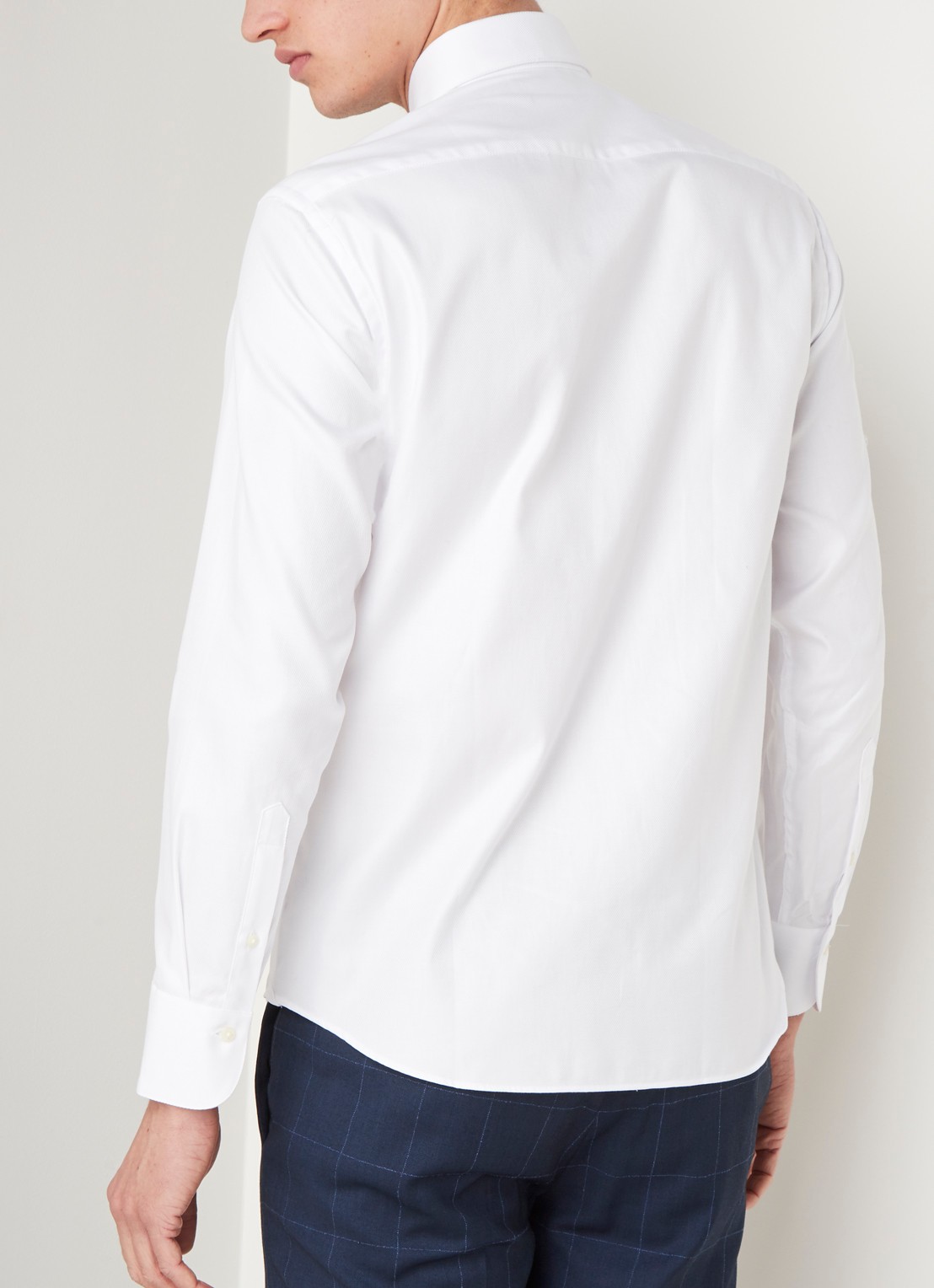 Mango Alfred regular fit strijkvrij overhemd - achterkant 4 wit