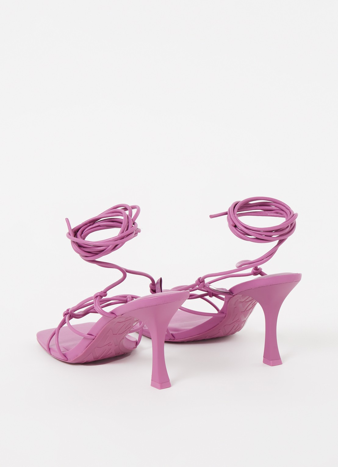 Mango Clara sandalette met knoopdetail - detail 3 roze